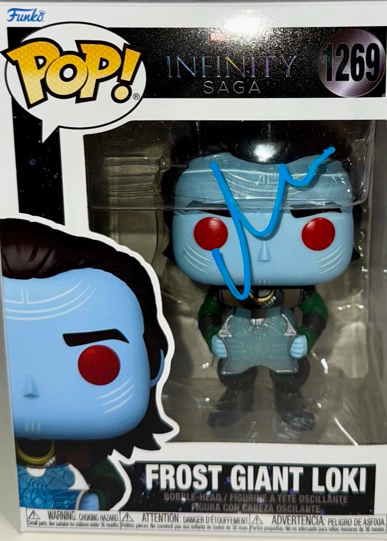 Matt Damon Signed Funko Pop #1269 "Frost Giant Loki" (Infinity Saga) - Beckett COA
